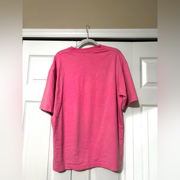 100% Authentic Balenciaga Pink Oversized logo T-shirt premium high quality Tee - Picture 4 of 9